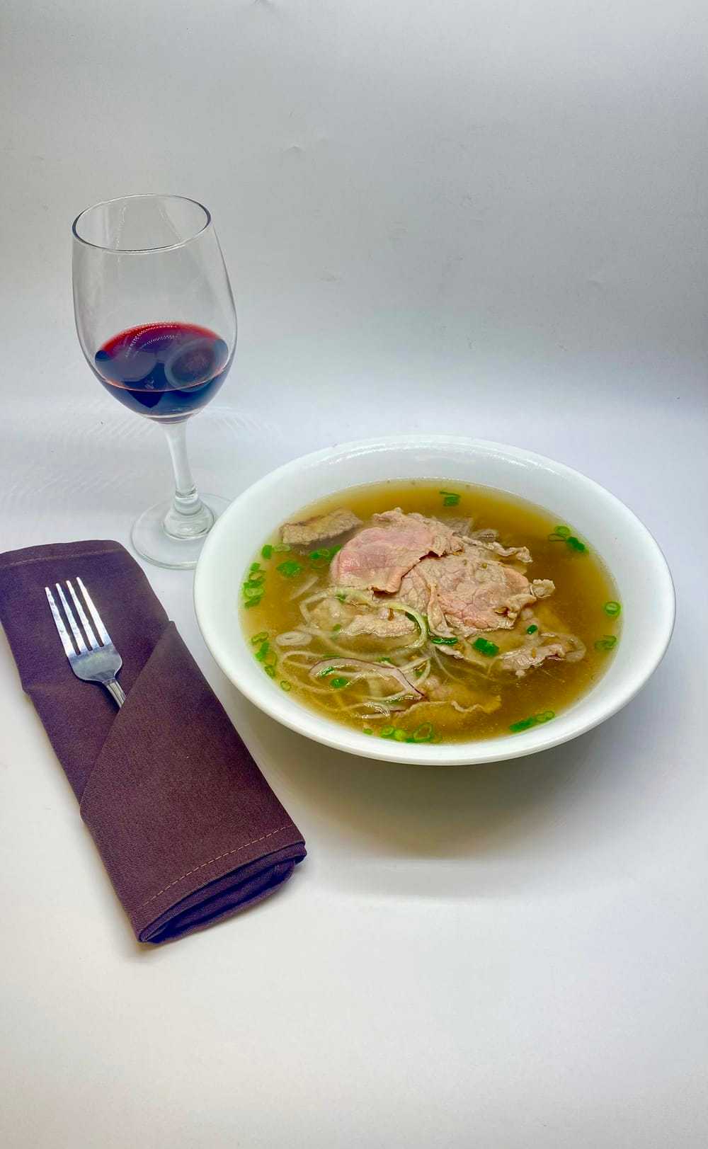 Tender Sliced Beef Rice Noodle Soup